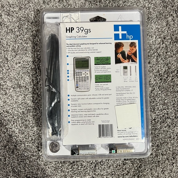 HP 39gs graphing calculator. NWT - Picture 2 of 2